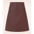 Topvintage exclusive ~ Edith Leather Look a-lijn rok in bruinrood