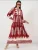 Bigdart Jurk  bourgogne / wit