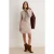 TRENDYOLMİLLA Dames Grijs Effen Kort / Mini Lang Skater Jurken