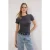 TRENDYOLMİLLA Dames Grijs Effen Kort Getailleerd Blouses