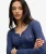 Athletic Button Down Longsleeve Top Blauw