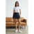 TRENDYOLMİLLA Dames Donkerblauw Effen Kort Skort Skort Rokken