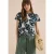 Cecil Dames Shirt met boothals en print in Groen