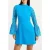 French Connection Garnet Velvet Lace Mini Dress Blue