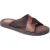 Base London Webb Leren Heren Sandalen In Gebrand Bruin