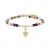 Luxenter 925 Sterling Zilveren Armband met Veelkleurig Kristal in 18K Geel Goud – Nymox