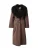 TOPSHOP Tussenmantel ‘TSANA’  chocoladebruin / zwart
