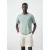 Mango Man linnen slim fit T-shirt – heldergroen
