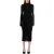 Boss Midi-jurk met lange mouwen van mesh voor dames (Zwart)