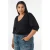 Zizzi gebreide trui Plus Size – zwart
