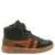 Gola Talon imitatieleren sneakers donkergroen/oranje