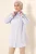 Lange Poplin Shirt met Knopsluiting