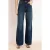 TRENDYOLMİLLA Dames Donkerblauw Effen Wijde pijp Hoge taille Jeans