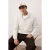 TRENDYOL MAN Heren Ecru Effen Lang Regular fit Sweatshirts
