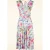 Jane Floral Butterfly swing jurk in wit en multi