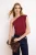 TRENDYOLMİLLA Dames Bordeaux Effen Mouwloos Getailleerd Blouses