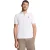 No Excess Polo pique garment dyed white