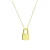 Luxenter imlor halsketting in 925 sterling zilver met 18 karaat geelgouden afwerking
