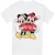 Disney Heren Mickey & Minnie Mouse Kerst Trui T-Shirt (Wit)
