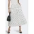 JDY maxi rok met stippen wit