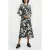 French Connection Deon Delph Drape Drs Black/cream