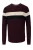 Salsa Jeans Trui  bordeaux / zwart / wit