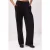 TRENDYOLMİLLA Dames Zwart Effen Wijde pijp Normale taille Broeken