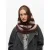 OBJECT gestreepte balaclava OBJMILU bruin/beige