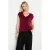 LOLALIZA T-shirt met glitters – donkerrood