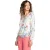 PJ Salvage Dames-T-shirt met lange mouwen en bloemmotief (Veelkleurig)