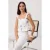 TRENDYOLMİLLA Dames Wit Bloemen Mouwloos Peplum Blouses