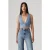Levi’s Raine Denim Crop Top Check Yourself 2