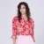 Ascot-tie blouse en abstracte print