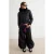 TRENDYOLMİLLA Dames Zwart Effen Lang, Getailleerd Winter- Jassen