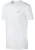 Nike geborduurd Futura T-shirt in wit en zilverkleurig logo