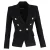 Balmain Dubbelzijdige Blazer in Zwarte Wol