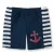 PLAYSHOES Zwembroek  navy / vuurrood / wit