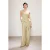 TRENDYOLMİLLA Dames Kaki Effen Lang Regular fit Blouses