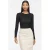 VILA semi-transparante top – zwart