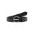 Mango leren riem zwart