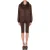 Moschino Windbreaker Padded Allover Logo Brown