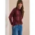 Shirt met lange mouwen, col en patroon