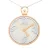 Orphelia Dames 925 Sterling Zilveren Ketting – Zilver/Roze ZK-7174