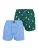 Happy Shorts Boxershorts ‘ XMAS ‘  lichtblauw / groen