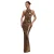 Maxi Laarzen Bodycon Spaghetti Strap Jurk met Glitter Dames Goddiva