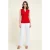 Getextureerde gedrapeerde V-hals top