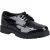 Hush Puppies Jayne Patent SNR Meisjes Zwarte Veterschoenen Van Leer