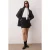 TRENDYOLMİLLA Dames Zwart Effen Kort / Mini Double-breasted / Overslag A-lijn Rokken