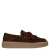 Manfield suède loafers met franjes – bruin