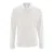 SOLS Heren Perfecte Lange Mouw Pique Polo Shirt (Wit)